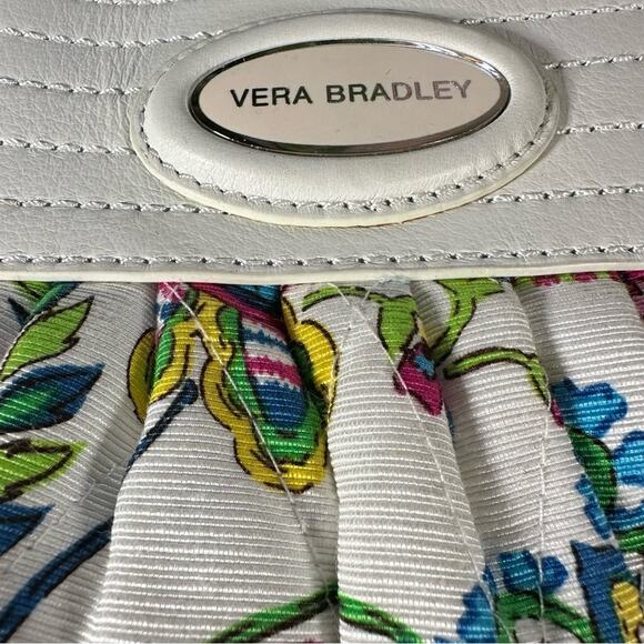 Vera Bradley Palm Beach Gardens Perfect Shoulder Bag Spring Purse Silk Cotton - Picture 5 of 5